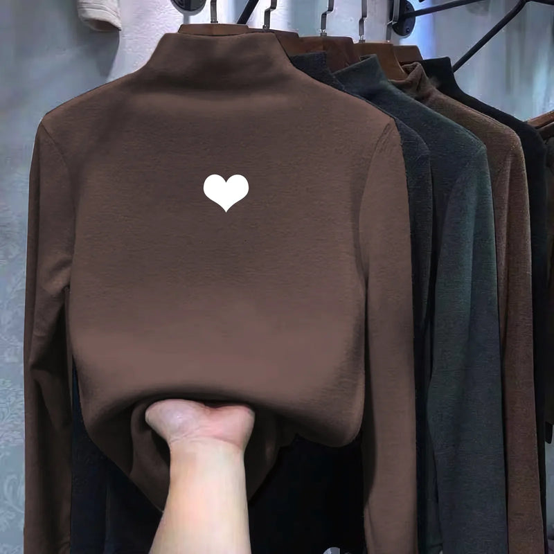 Double Sided German Fleece Coffee Thickened Sweater