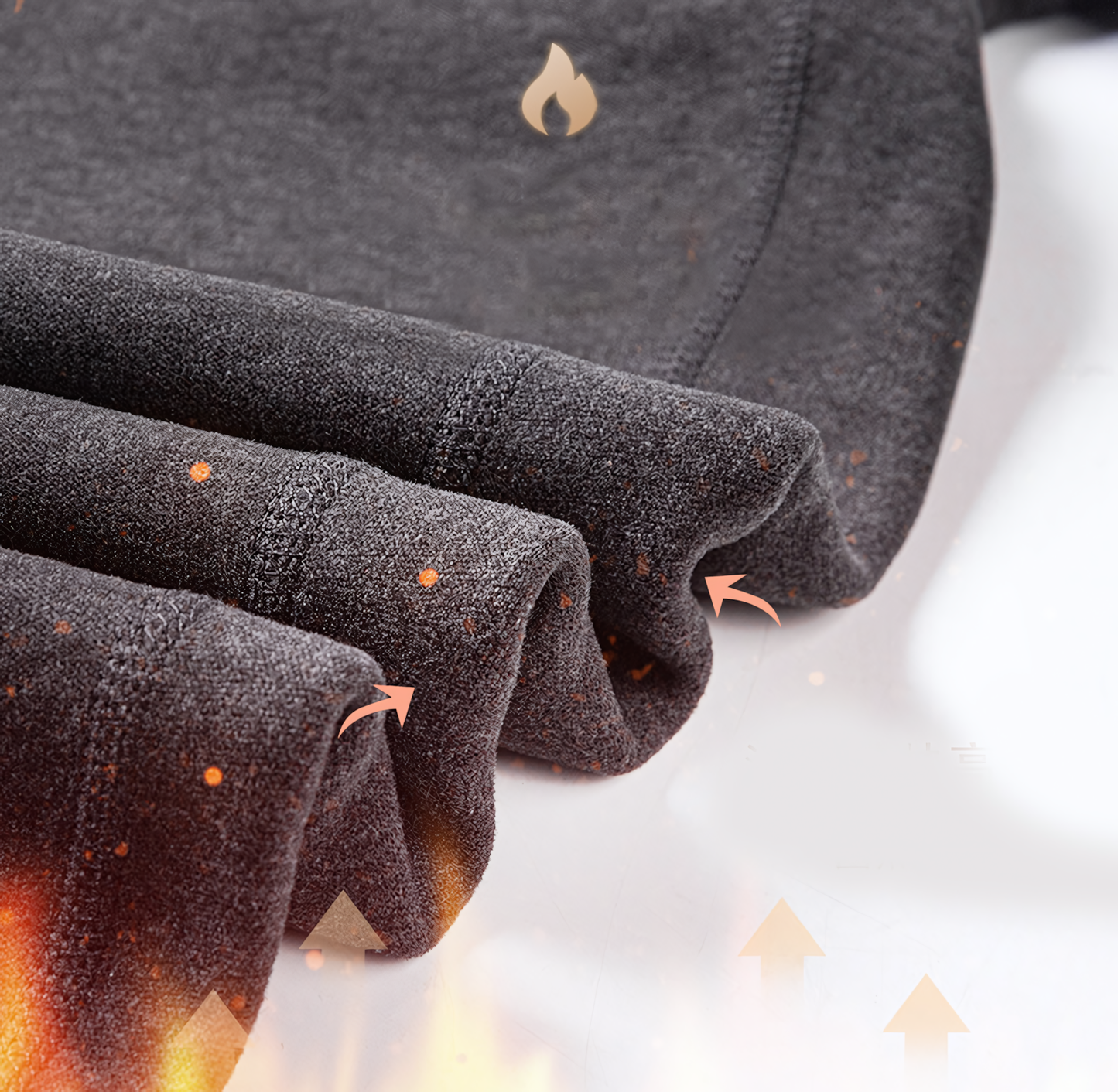 Extra Large Cashmere Velvet Warm High-Waisted Leggings