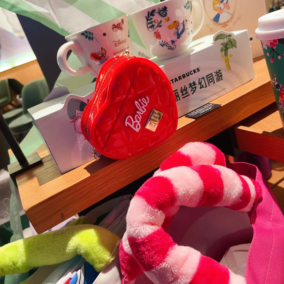 Luxury Crossbody Heart Mini Red Bag