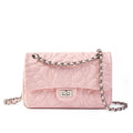 Genuine Leather Pink Crossbody Bag