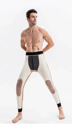 Velvet Padded Slim Lamb Wool Leggings