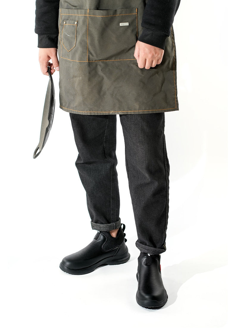 Non-Slip Comfortable Kevlar Free Black Shoes