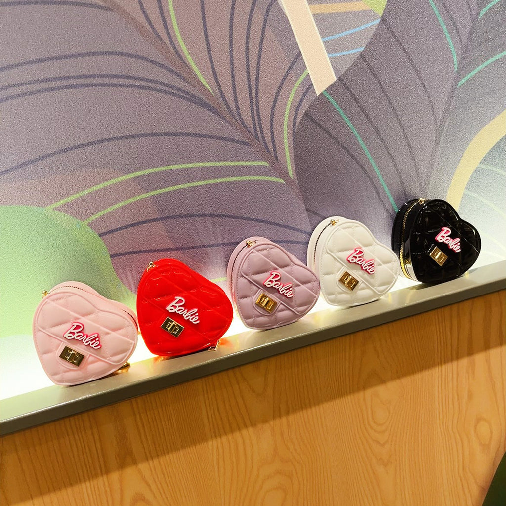 Luxury Crossbody Heart Mini Purple Bag