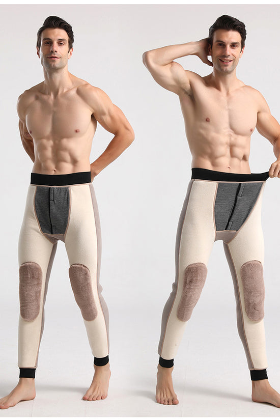 Velvet Padded Slim Lamb Wool Leggings