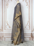 Embroidery Beaded Collar Flower Large Two-piece Jalabiya