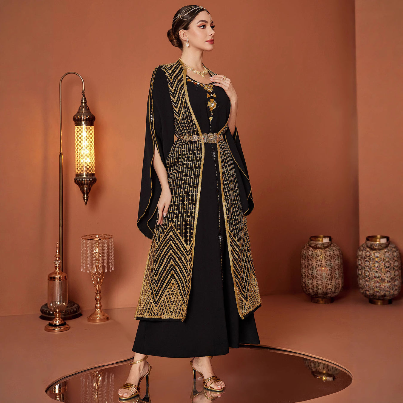 Luxury Arabian Two-Piece Banquet Dress