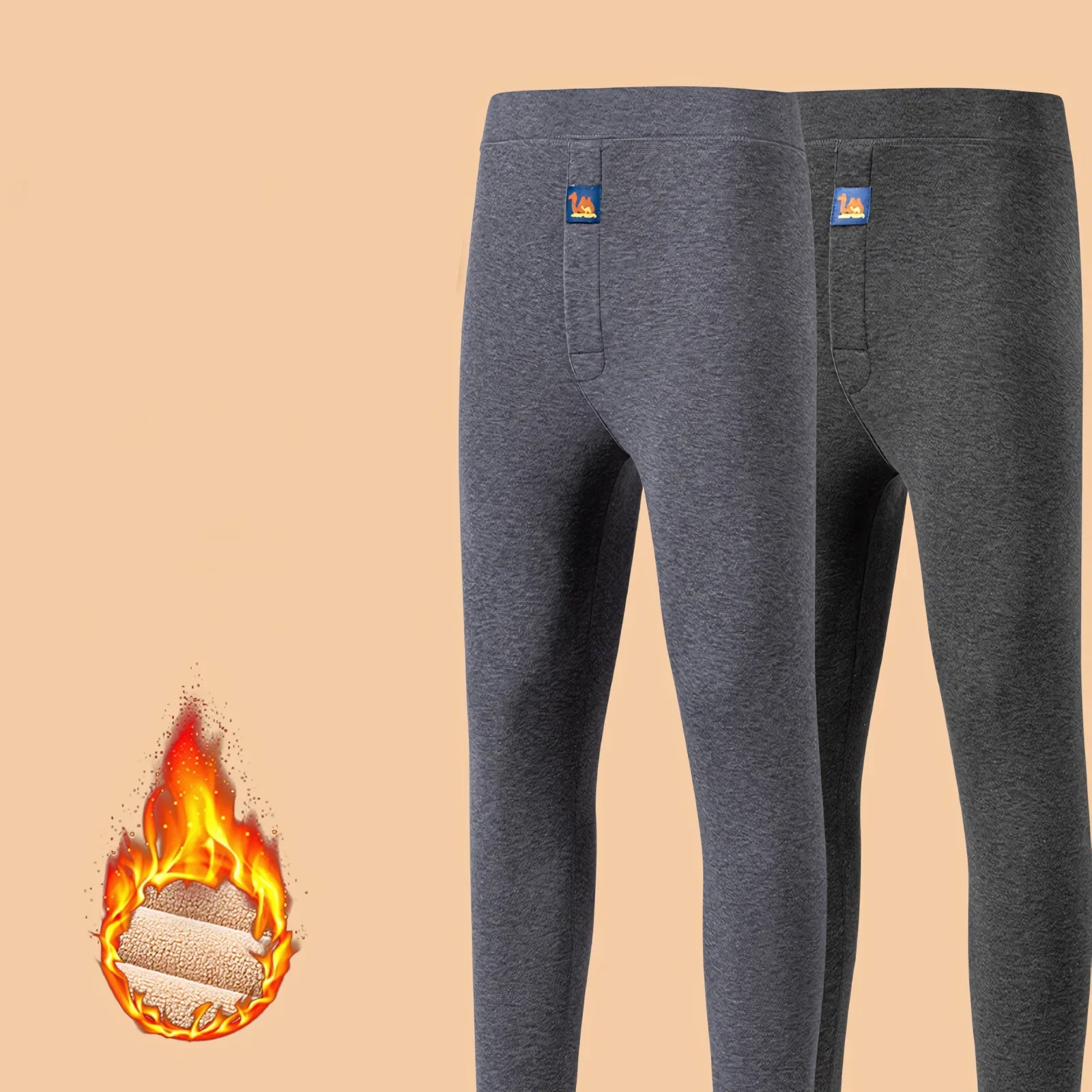 Extra Large Cashmere Velvet Warm High-Waisted Leggings