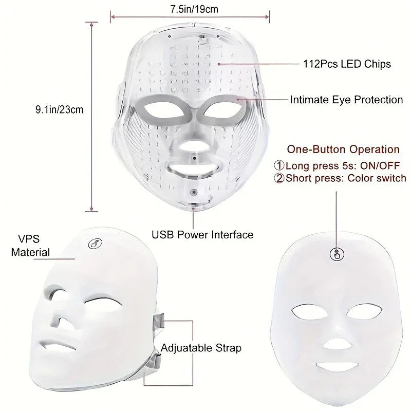 Household Infrared LED Anti-wrinkle Acne Mask Instrument