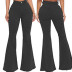 High-Waisted Slim Stretch Black Denim
