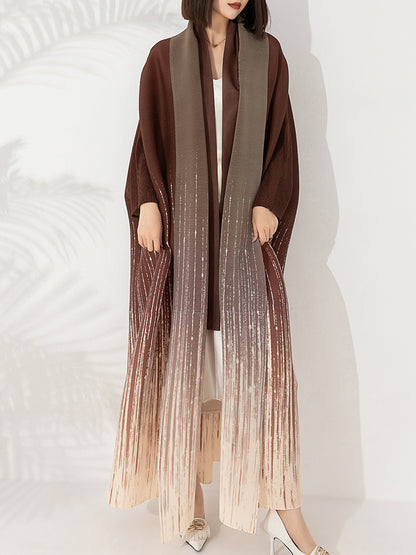 Elegant Loose Cross-border Brown Long Coat