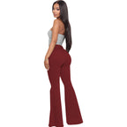 High-Waisted Slim Stretch Wine Denim