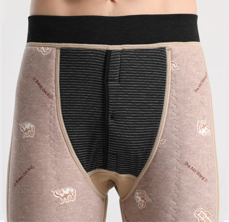 Velvet Padded Slim Lamb Wool Leggings