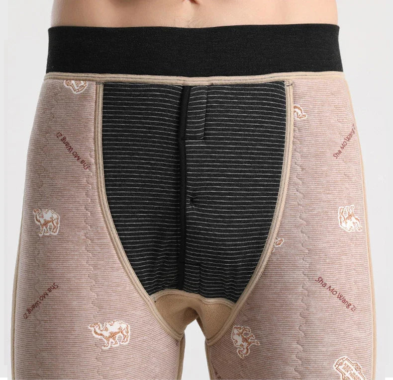 Velvet Padded Slim Lamb Wool Leggings