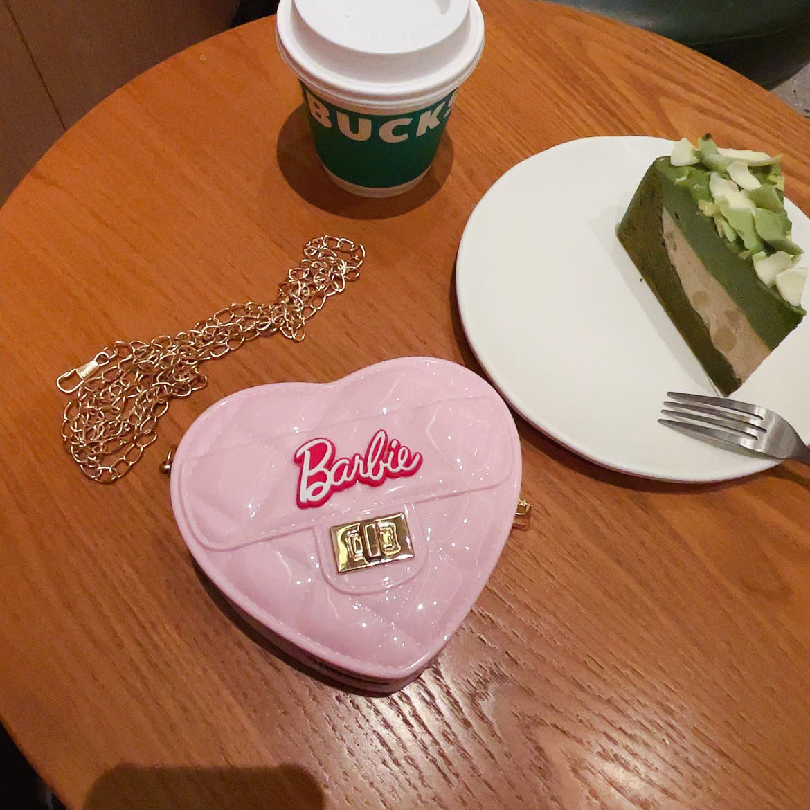 Luxury Crossbody Heart Mini Pink Bag
