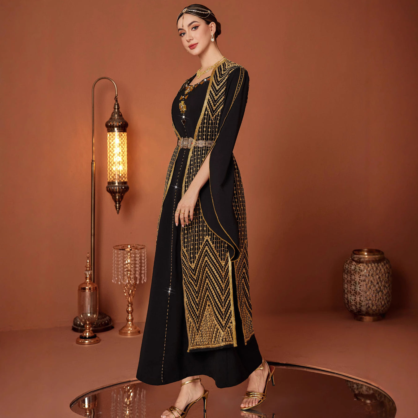 Luxury Arabian Two-Piece Banquet Dress