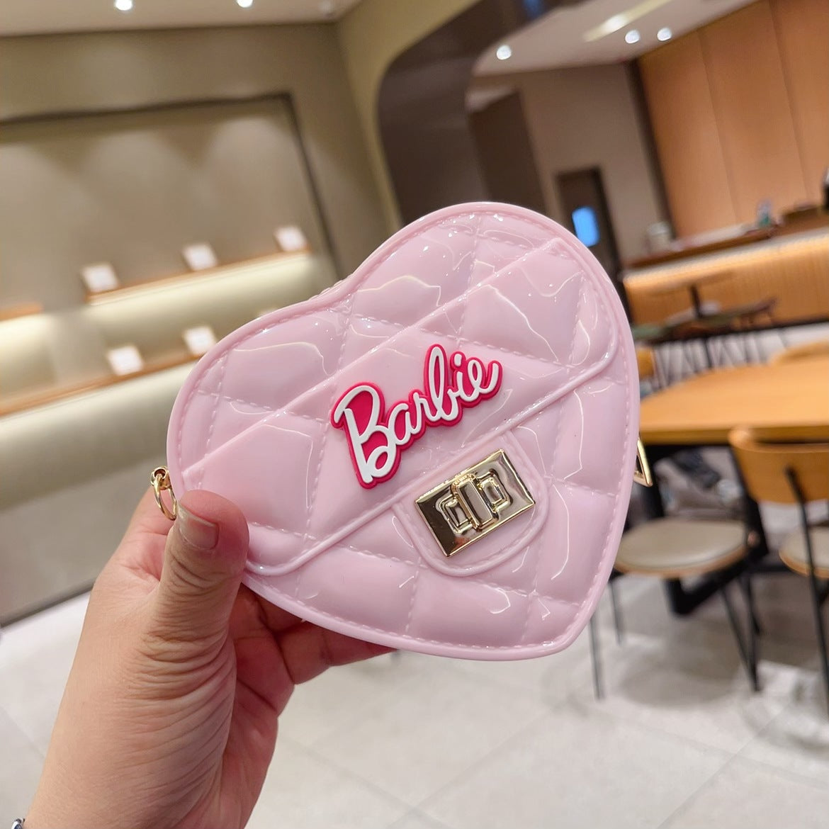 Luxury Girls Crossbody Heart Mini Pink Bag