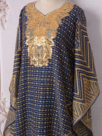 Embroidery Beaded Collar Flower Large Two-piece Jalabiya