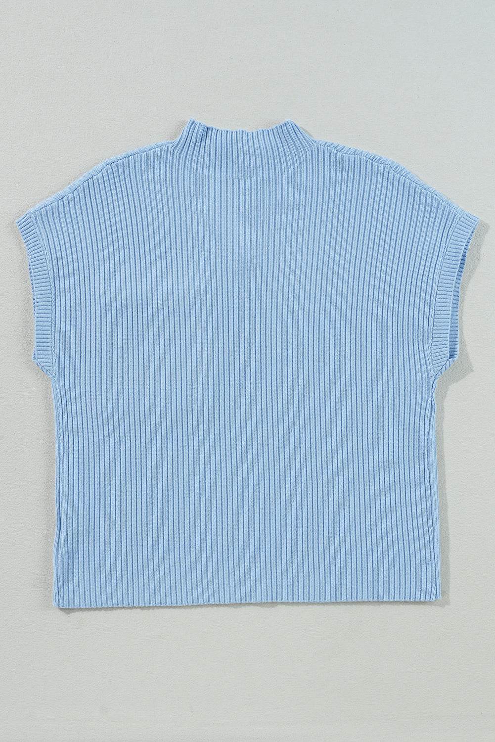 Oatmeal Patch Pocket Ribbed Knit Sweater - IVORYNN
