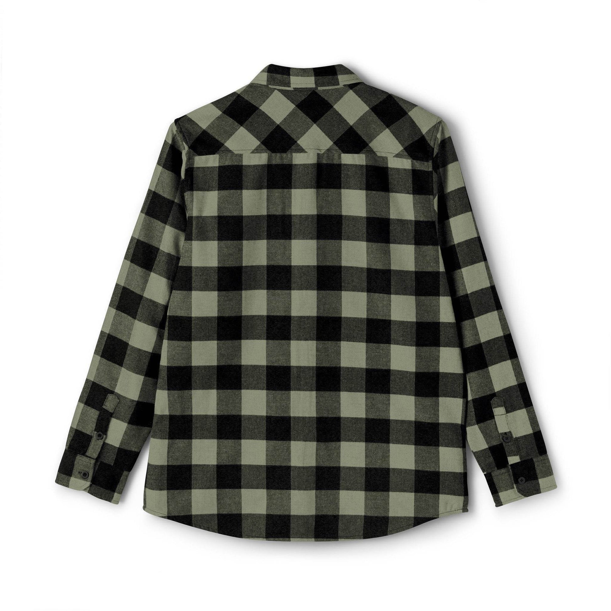 Olive Plaid Women Luxury Flannel Shirt - IVORYNN