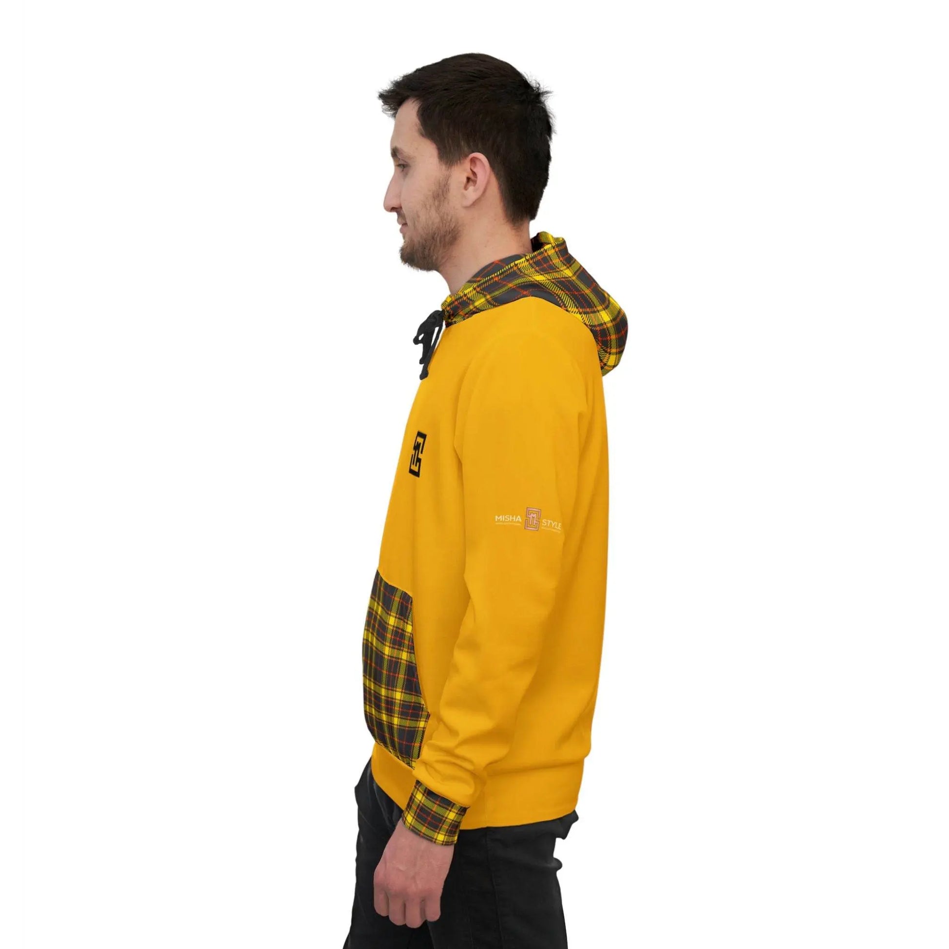 Orange Yellow Black Athletic Feldgrau Hoodie - IVORYNN