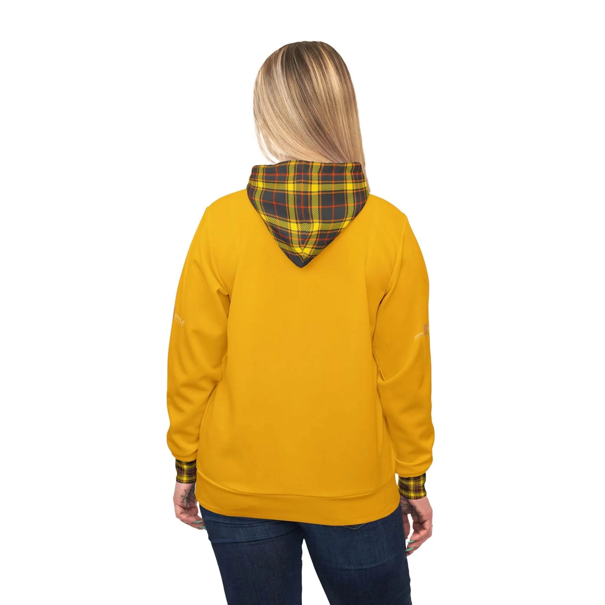 Orange Yellow Black Athletic Feldgrau Hoodie - IVORYNN