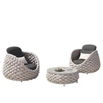 Outdoor Patio Lounge Sofa Coffee Table Set - IVORYNN