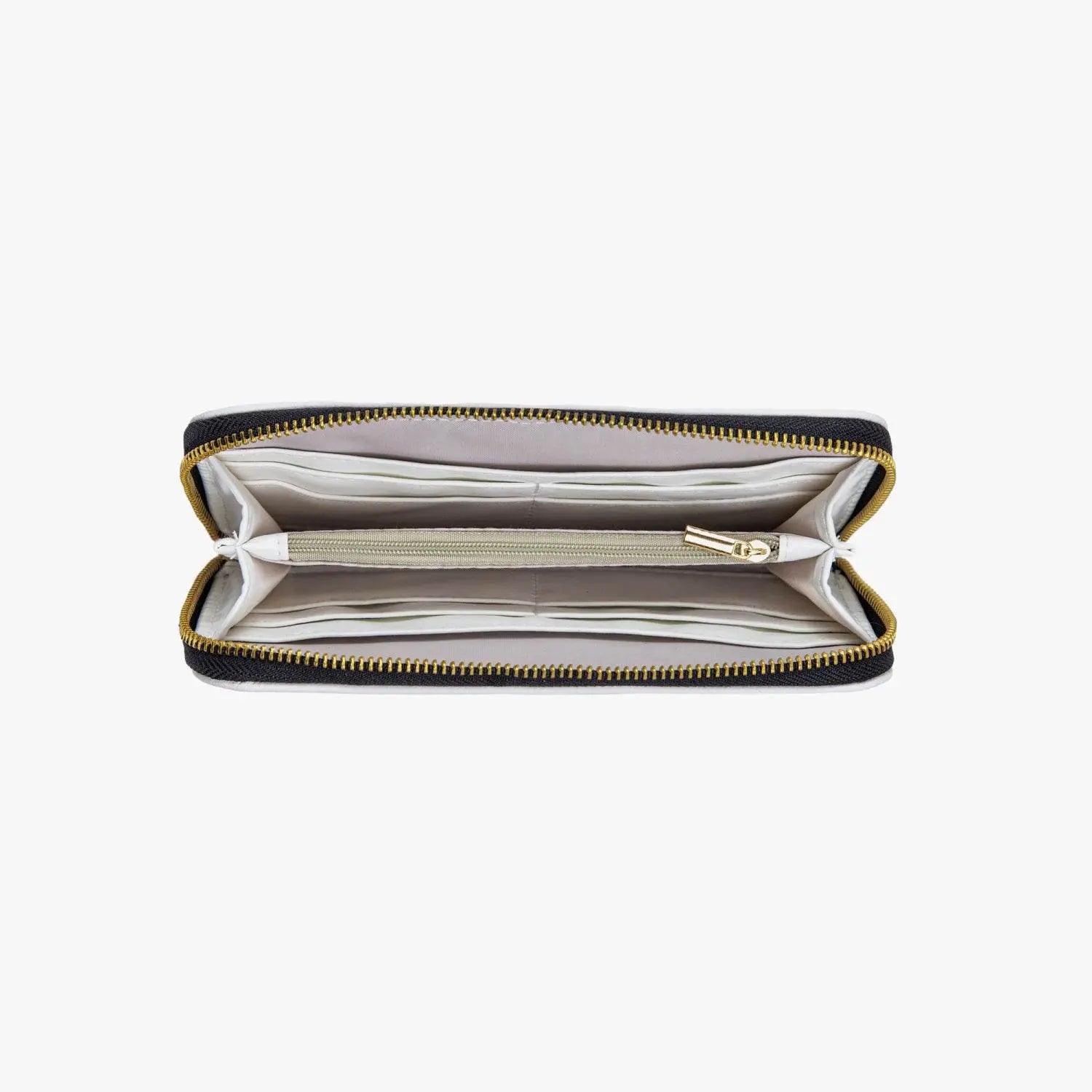 Palestine golden Decoration Strap Zipper Wallet - Black - IVORYNN
