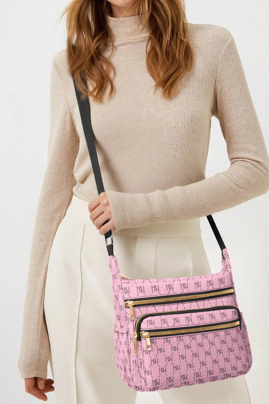 Pink Luxury Multi-pocket Crossbody Bag - IVORYNN