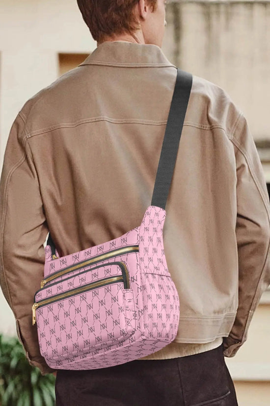 Pink Luxury Multi-pocket Crossbody Bag - IVORYNN