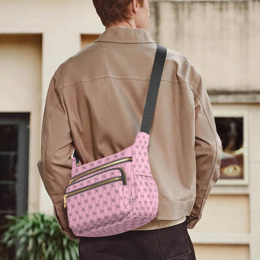 Pink Luxury Multi-pocket Crossbody Bag