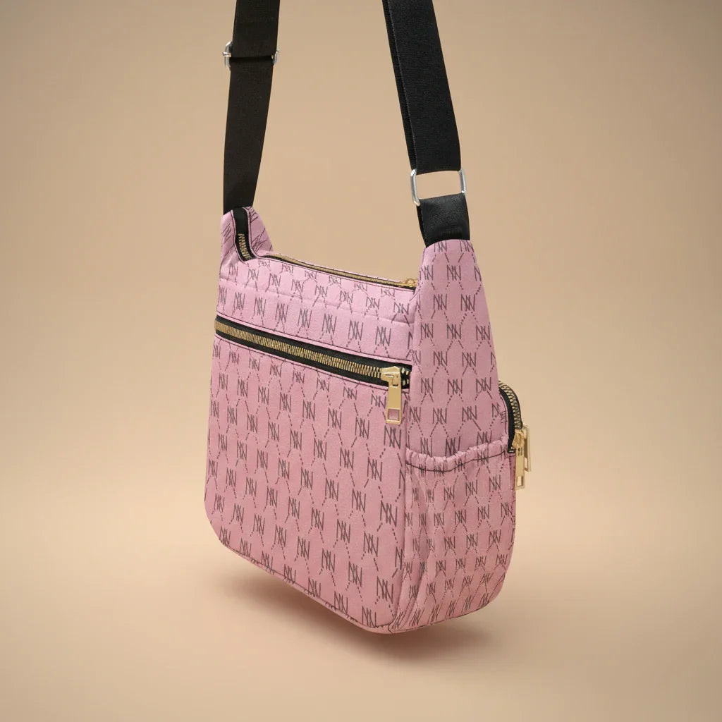 Pink Luxury Multi-pocket Crossbody Bag - IVORYNN