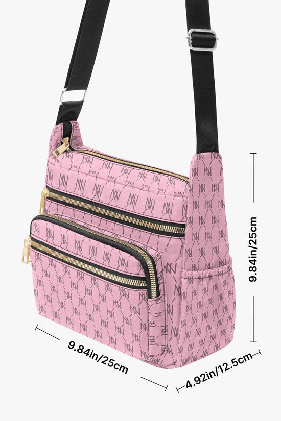 Pink Luxury Multi-pocket Crossbody Bag - IVORYNN