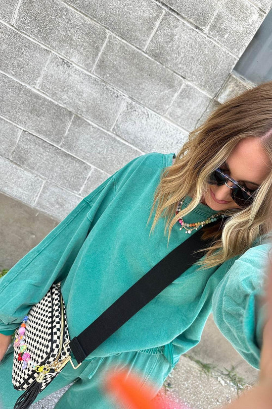 Pink Pullover and Wide Leg Cargo Pants Sachet Set - IVORYNN