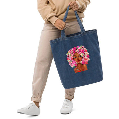 Pinky Look Organic denim tote bag - IVORYNN