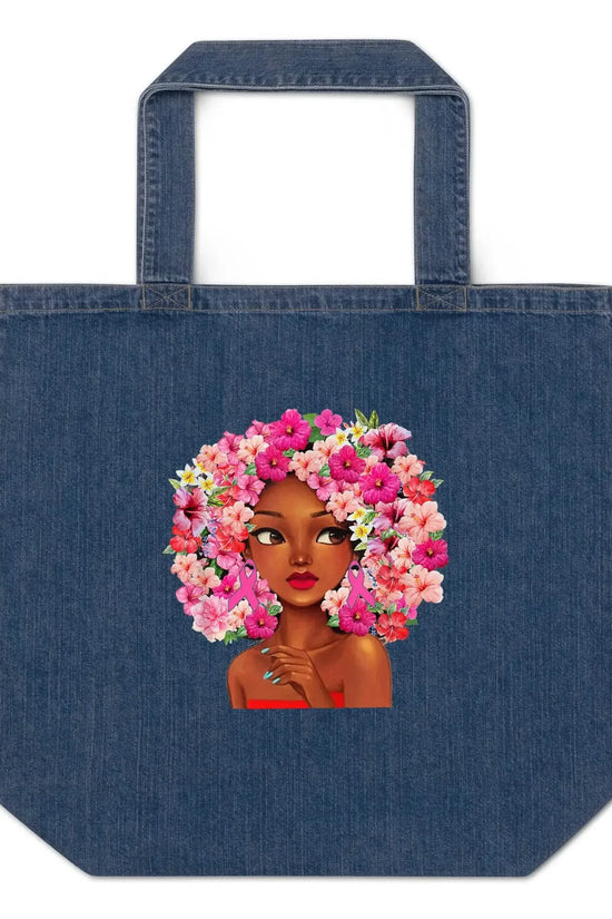 Pinky Look Organic denim tote bag - IVORYNN