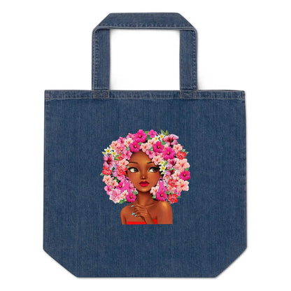 Pinky Look Organic denim tote bag - IVORYNN