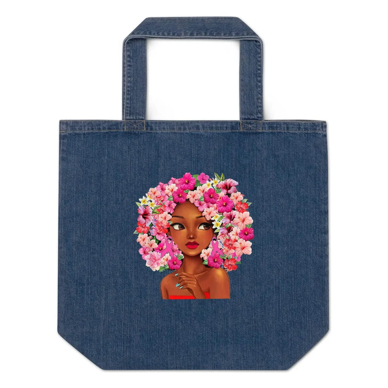 Pinky Look Organic denim tote bag - IVORYNN