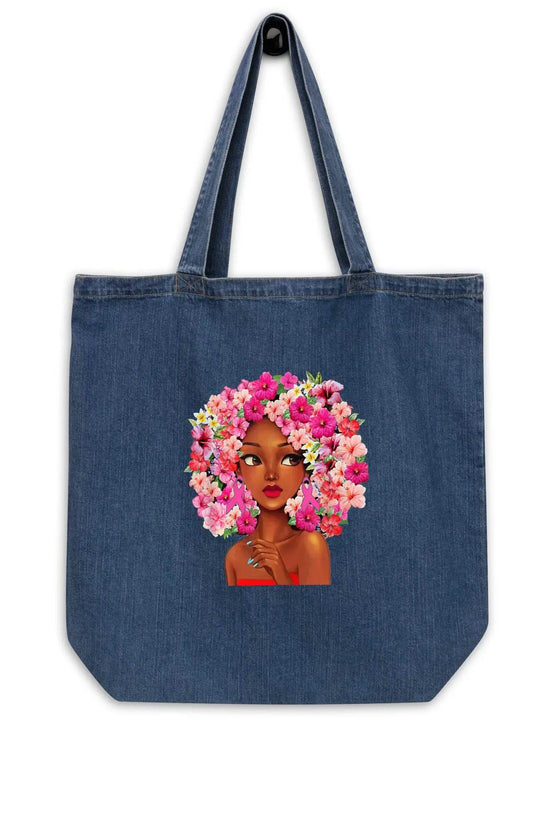 Pinky Look Organic denim tote bag - IVORYNN