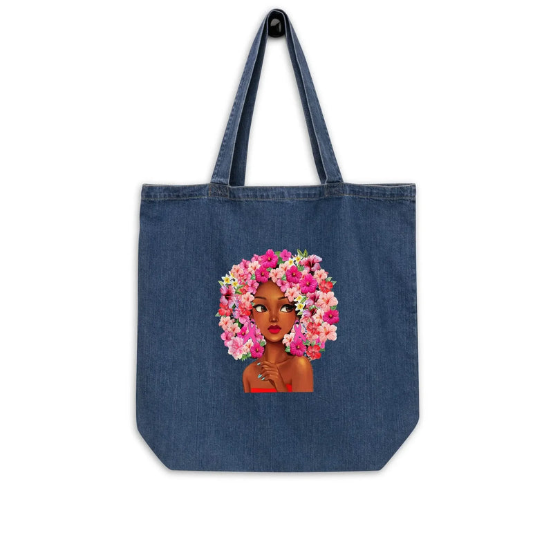Pinky Look Organic denim tote bag - IVORYNN
