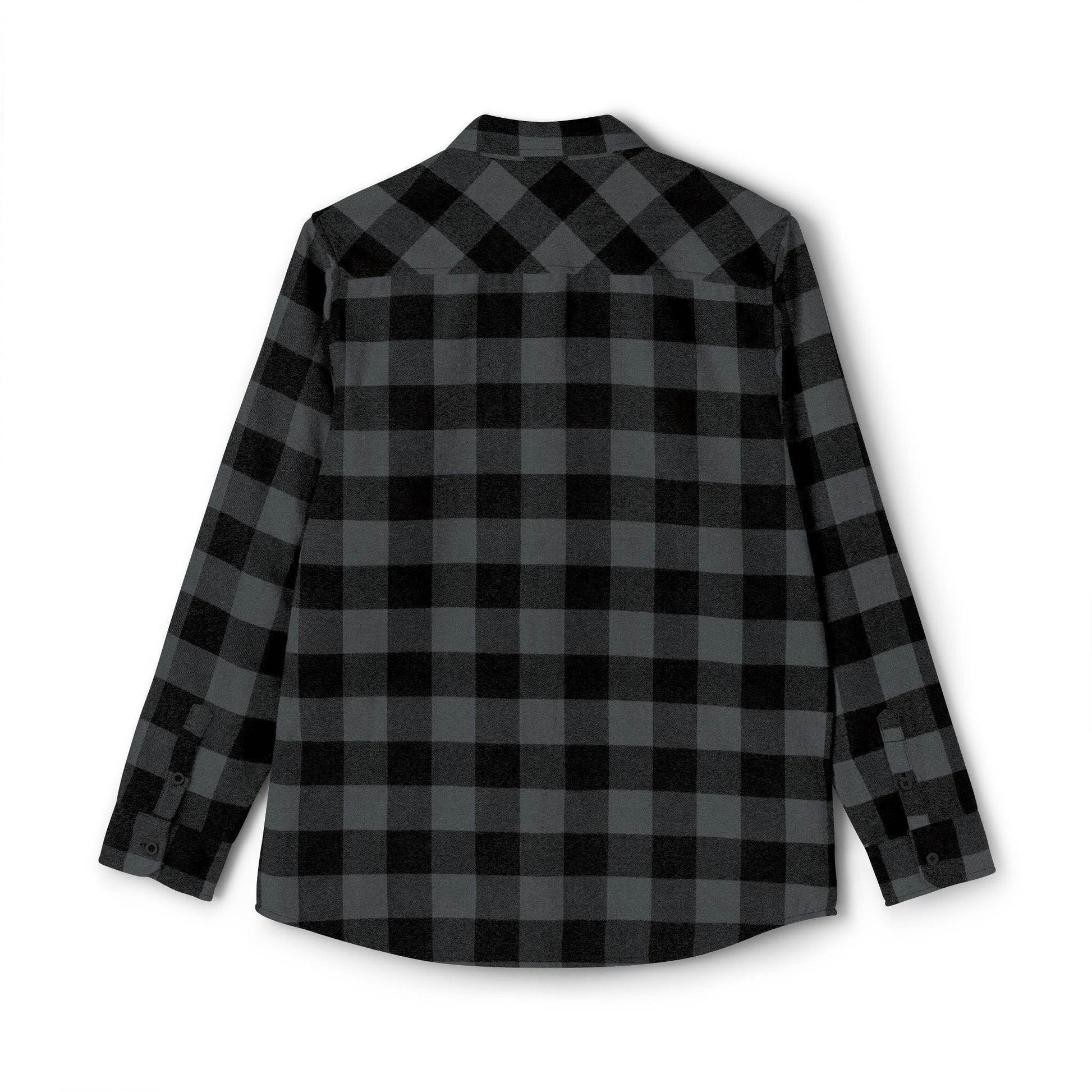 Plaid Men Luxury Flannel Shirt - Charcoal Heather - IVORYNN