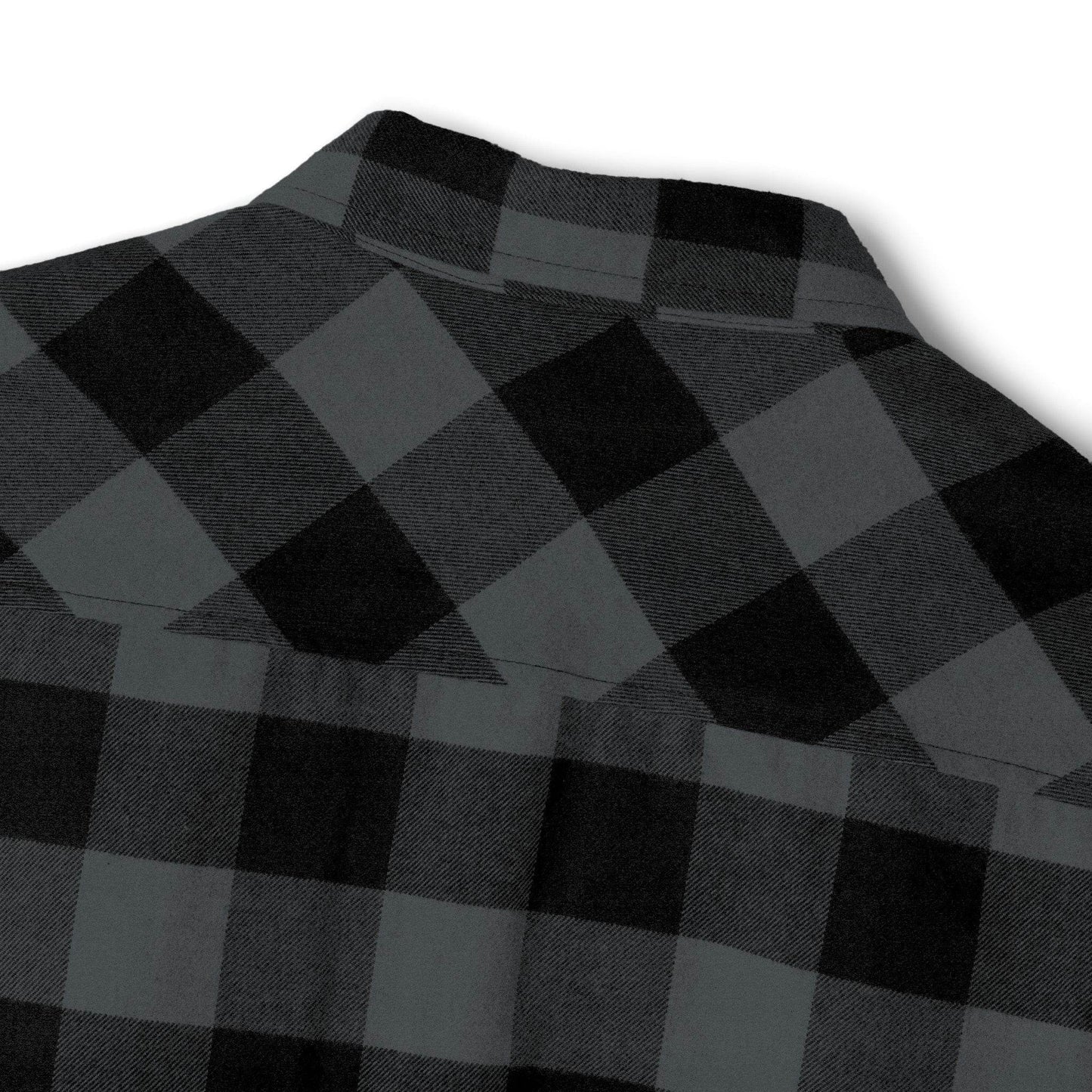 Plaid Men Luxury Flannel Shirt - Charcoal Heather - IVORYNN