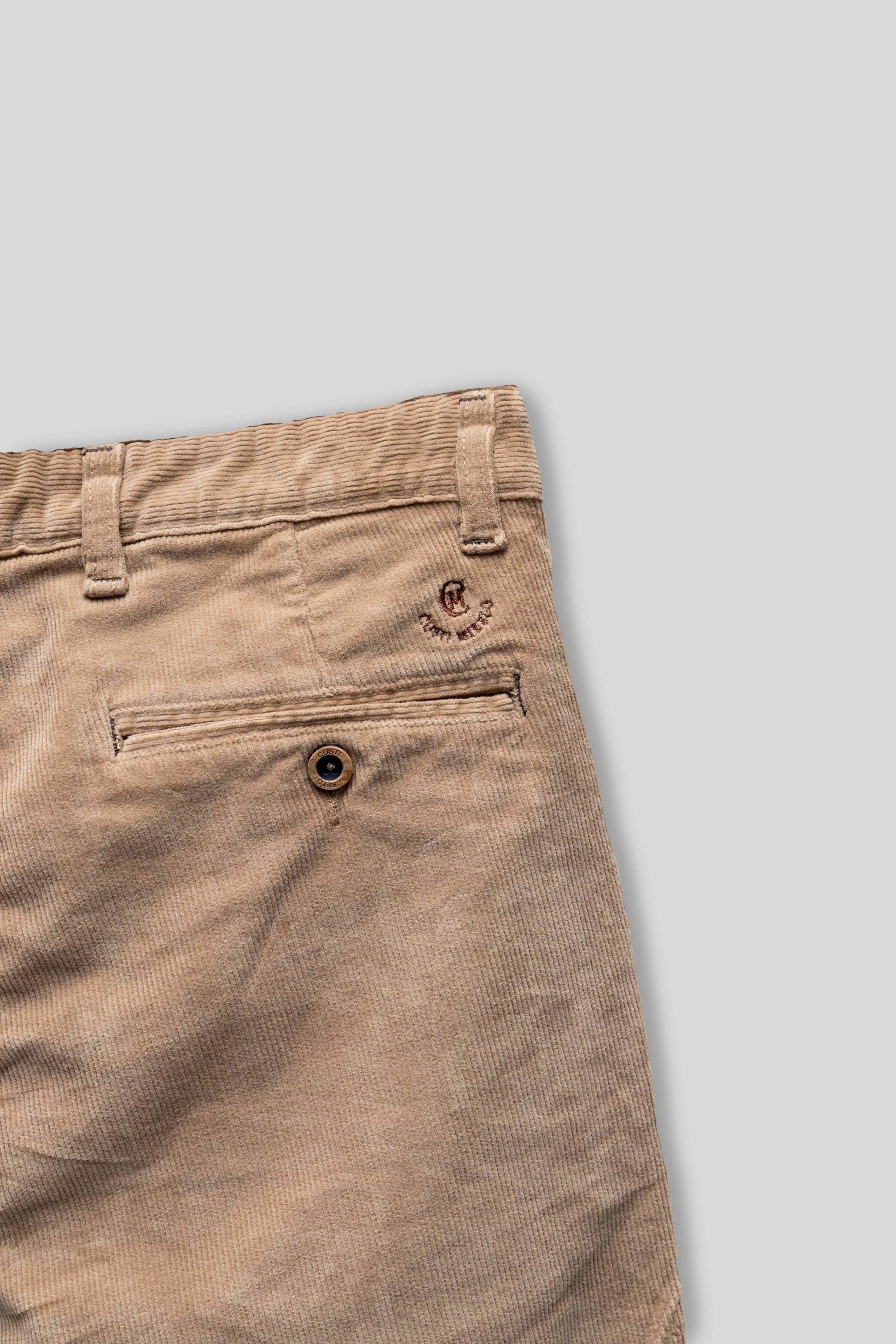 Premium Beige Corduroy Comfortable Trousers - IVORYNN