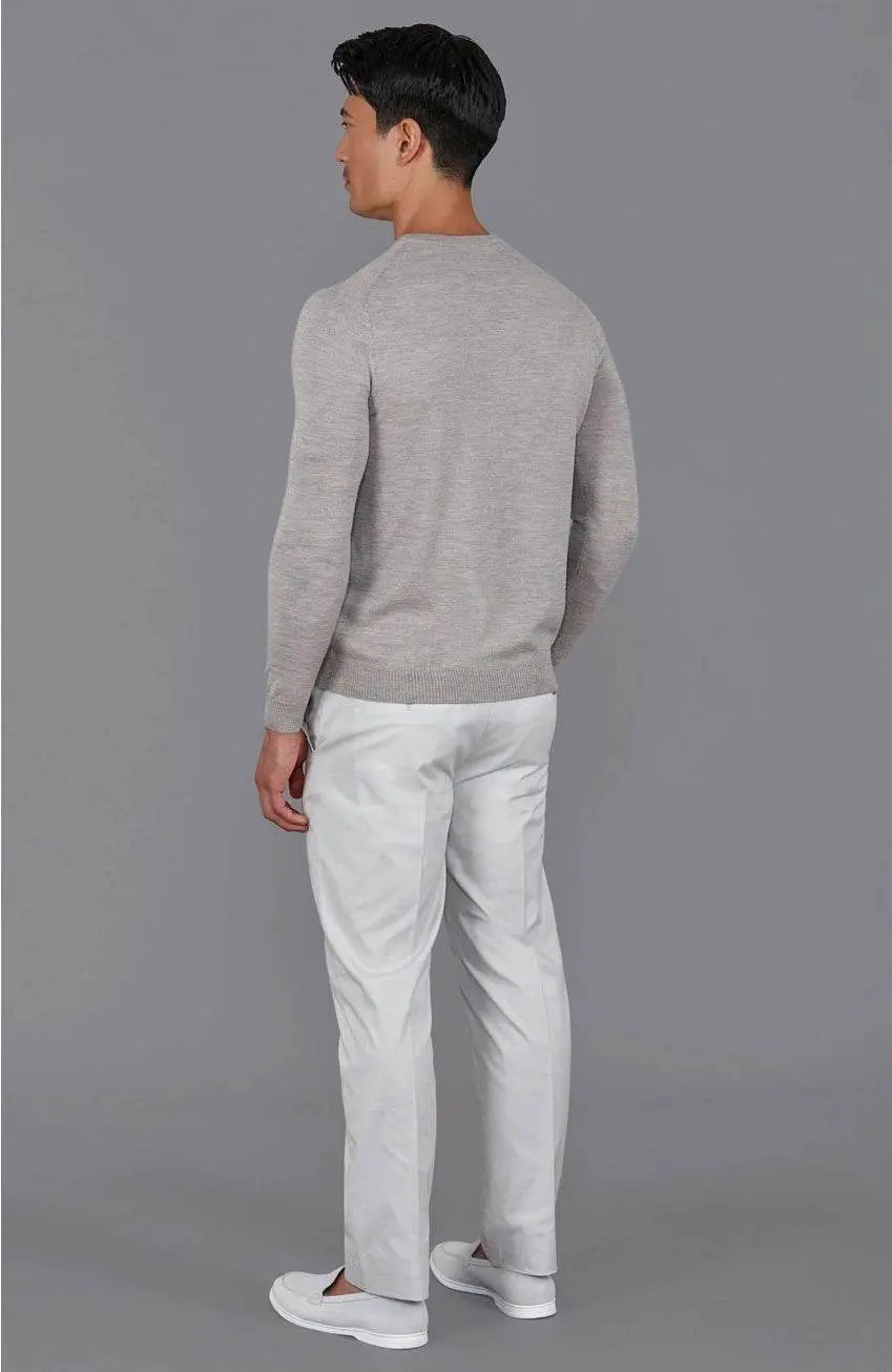 Premium Extra Fine Merino Wool Barley Sweater - IVORYNN