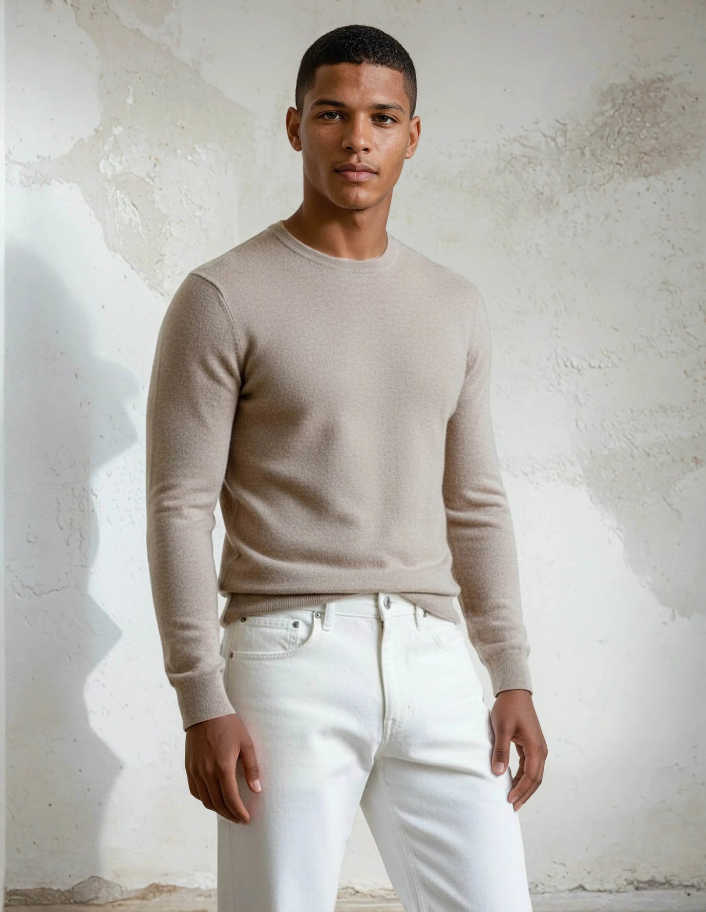Premium Extra Fine Merino Wool Barley Sweater - IVORYNN