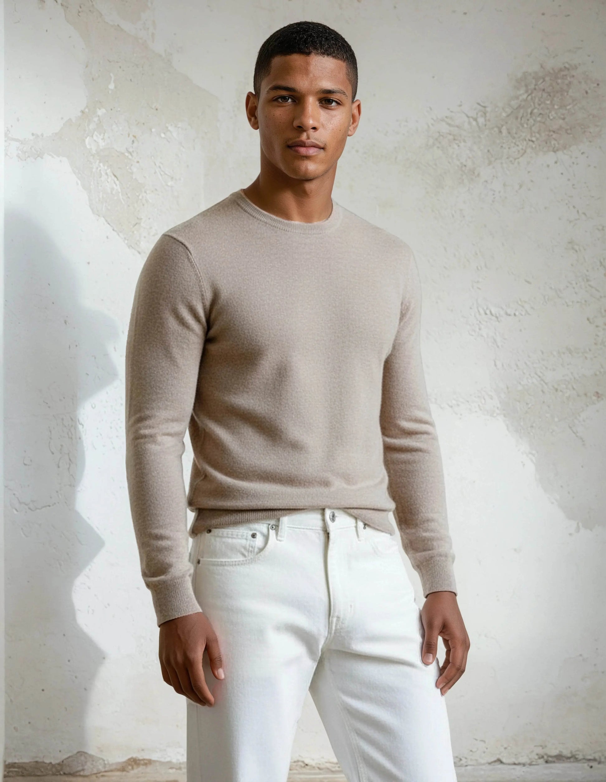 Premium Extra Fine Merino Wool Barley Sweater - IVORYNN