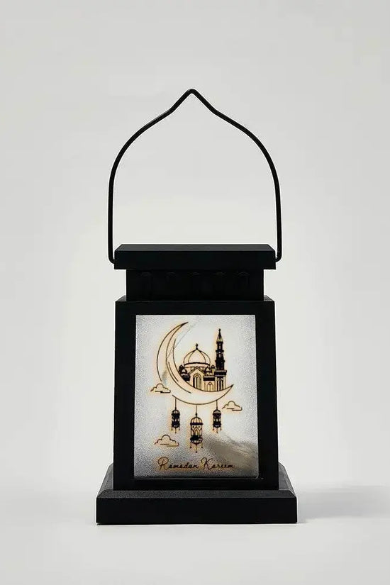 Ramadan Moon Solar Powered Square Lantern - IVORYNN