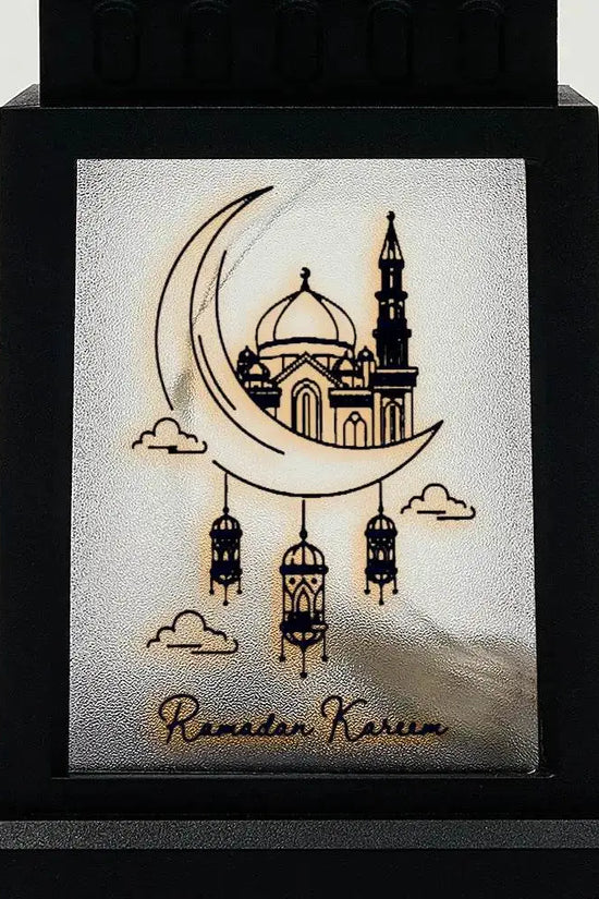 Ramadan Moon Solar Powered Square Lantern - IVORYNN
