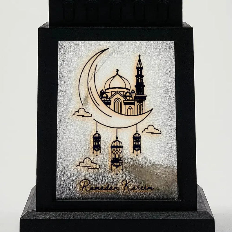 Ramadan Moon Solar Powered Square Lantern - IVORYNN
