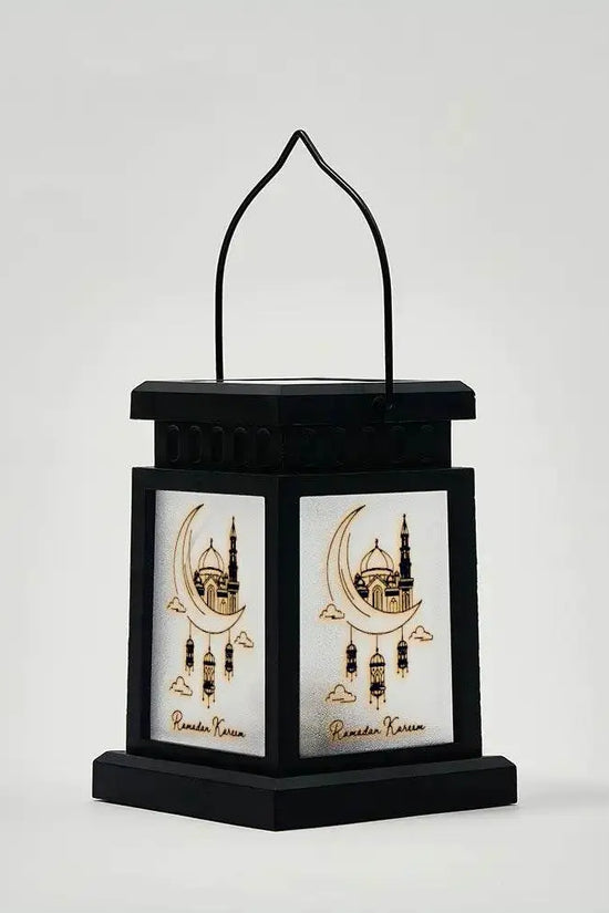 Ramadan Moon Solar Powered Square Lantern - IVORYNN