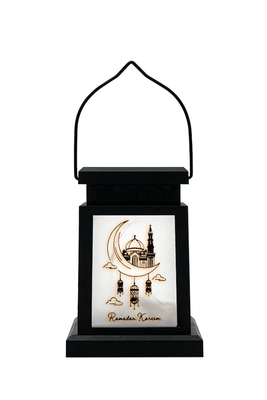 Ramadan Moon Solar Powered Square Lantern - IVORYNN